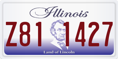 IL license plate Z811427