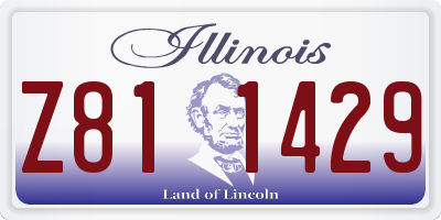 IL license plate Z811429