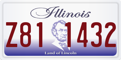 IL license plate Z811432