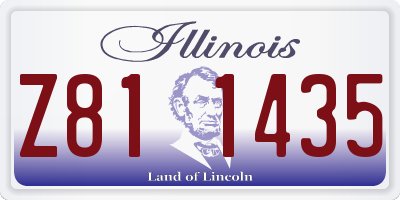 IL license plate Z811435