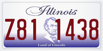 IL license plate Z811438