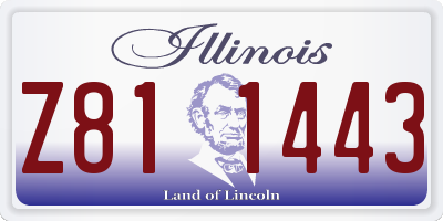 IL license plate Z811443