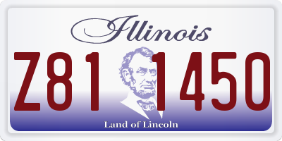 IL license plate Z811450