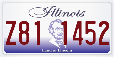IL license plate Z811452