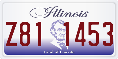 IL license plate Z811453