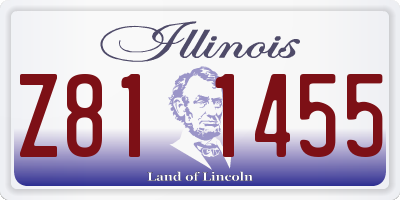 IL license plate Z811455
