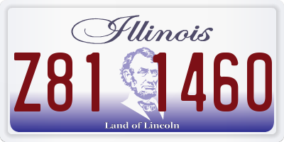 IL license plate Z811460