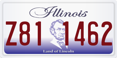 IL license plate Z811462