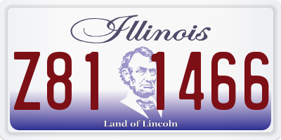 IL license plate Z811466