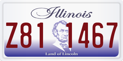 IL license plate Z811467