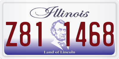 IL license plate Z811468