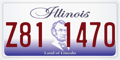 IL license plate Z811470
