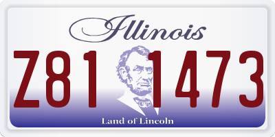 IL license plate Z811473