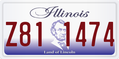 IL license plate Z811474