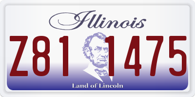 IL license plate Z811475
