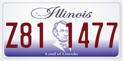 IL license plate Z811477