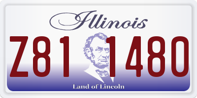 IL license plate Z811480