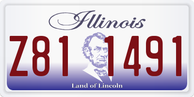 IL license plate Z811491