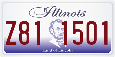 IL license plate Z811501