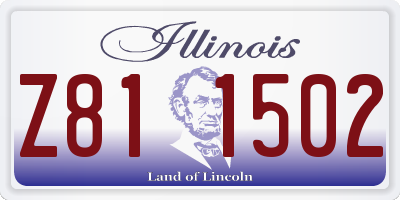 IL license plate Z811502