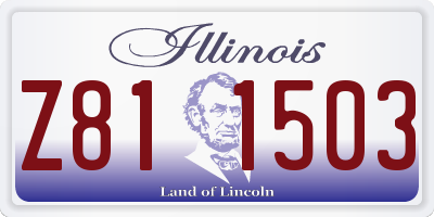 IL license plate Z811503