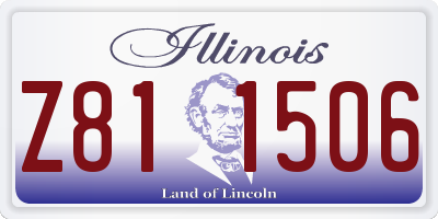 IL license plate Z811506