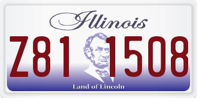 IL license plate Z811508