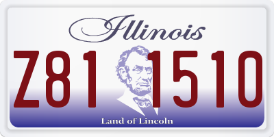 IL license plate Z811510