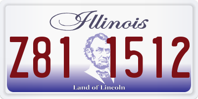 IL license plate Z811512