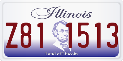 IL license plate Z811513