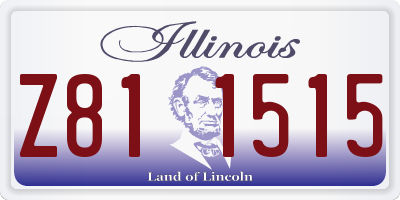 IL license plate Z811515
