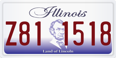 IL license plate Z811518