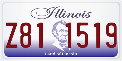 IL license plate Z811519