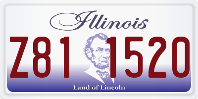 IL license plate Z811520