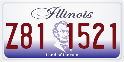 IL license plate Z811521