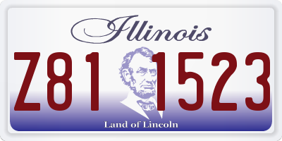 IL license plate Z811523