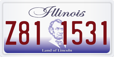 IL license plate Z811531