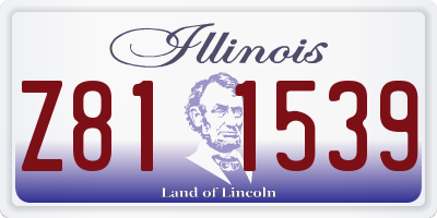 IL license plate Z811539