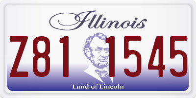 IL license plate Z811545