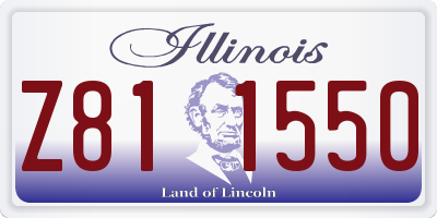 IL license plate Z811550