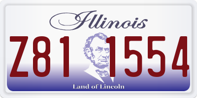 IL license plate Z811554