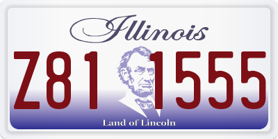 IL license plate Z811555