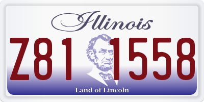 IL license plate Z811558