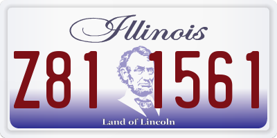 IL license plate Z811561
