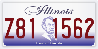 IL license plate Z811562