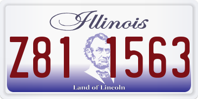 IL license plate Z811563