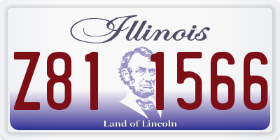 IL license plate Z811566