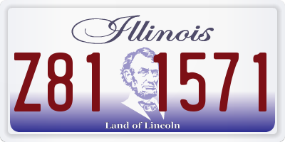 IL license plate Z811571
