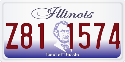 IL license plate Z811574