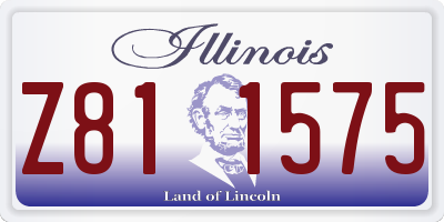 IL license plate Z811575